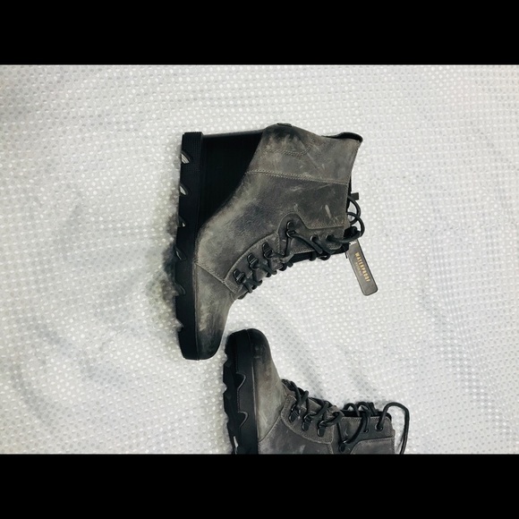 Sorel Joan uptown lace nubuck leather wedge boots - Picture 4 of 10